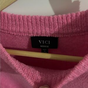 VICI Women's Pink Sweater